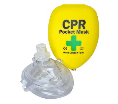 image of CPR Pocket Mask With Oxygen Inlet & Case