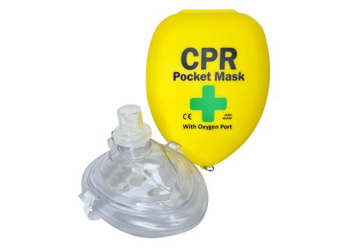 product image for CPR Pocket Mask With Oxygen Inlet & Case