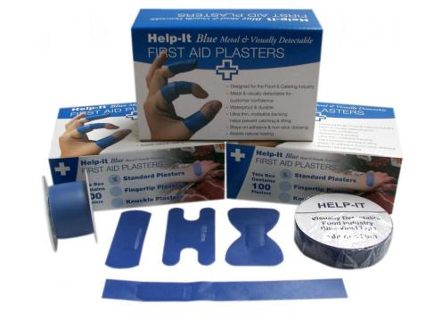 product image for Metal Detect Knuckle & Fingertip Plasters Blue 40