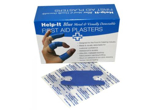 product image for Metal Detectable Knuckle Plasters - Blue (100)