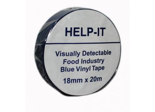 product image for Visually Detectable Blue PVC Tape - 18mm x 20m
