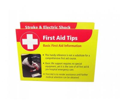 image of First Aid Tips Information Sheet