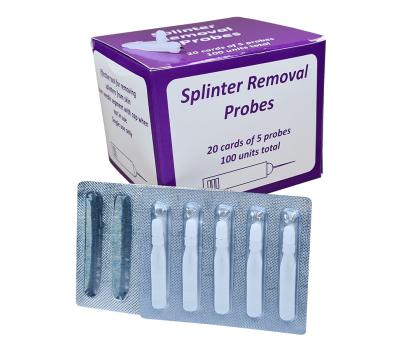 image of Splinter Probes 100 - 20 x Card of 5 Disposable