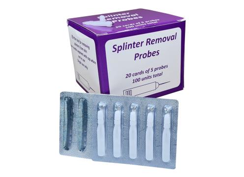 product image for Splinter Probes 100 - 20 x Card of 5 Disposable