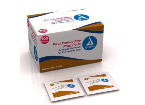 product image for Iodine Prep Pads: Box Of 100