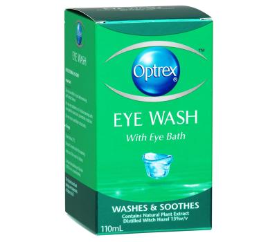 image of Optrex Eye Wash with Eye Bath - 110ml