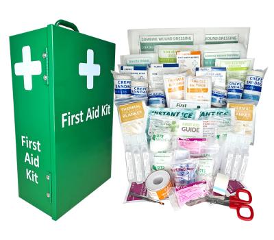 image of Childcare First Aid Kit 1-40 Person (Large) - Portrait Wall Mountable Metal Cabinet