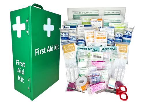 product image for Childcare First Aid Kit 1-40 Person (Large) - Portrait Wall Mountable Metal Cabinet